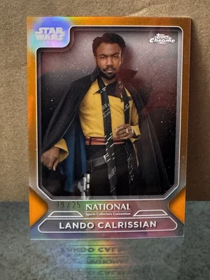 Topps 2024 Chrome Star Wars Hyperspace Lando Calrissian Hyperlanes Card /25 - Image 1 of 3