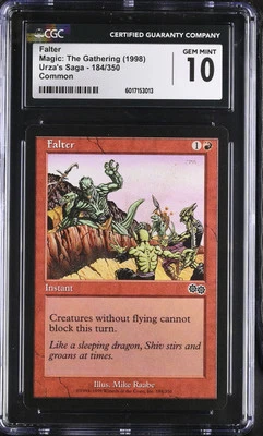 FALTER Urza's Saga CGC 10 Gem Mint Vintage MTG [Nostalgium] - Image 1 of 2