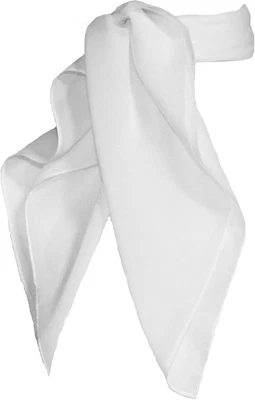 Bufanda cuadrada vintage retro de gasa de los años 50 cuello transparente corbata para el cabello mujeres niñas Foto 1 de 4