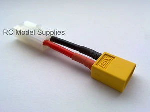 Adaptador de batería Lipo macho XT60 a hembra Tamiya convertidor Reino Unido envío rápido - Imagen 1 de 1