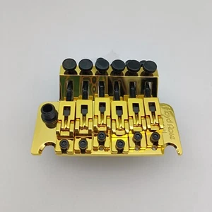 Floyd Rose Special Tremolo System Bridge Doppio Blocco Ponte Chitarra Oro - Foto 1 di 32