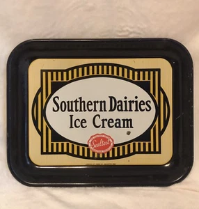 Vintage Metal American Advertising Tray:  SOUTHERN DAIRIES ICE CREAM, Dixie - Picture 1 of 12