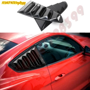 Pair Quarter Rear Side Window Louvers Cover For Ford Mustang Fastback 2018-2021 - Picture 1 of 9