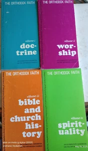 THE ORTHODOX FAITH 4 VOLUME SET:DOCTRINE.WORSHIP,BIBLE HISTORY,SPIRITUALITY BOOK - Picture 1 of 3