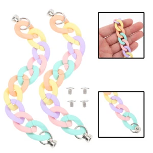 2 Pcs Acrylic Bracelet Phone Case Ornament Lovely Cover Strap - Zdjęcie 1 z 12