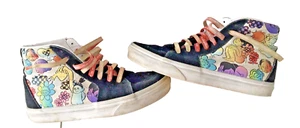 Vans Sk8-Hi Cultivate Care Floral Black & White Skate Shoes Mens 6.5 or Womens 8 - Picture 1 of 12