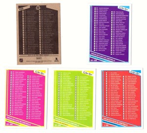 2013-14 O-Pee-Chee (Base 1-500 OPC) Hockey - Checklist