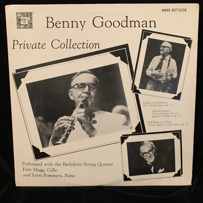 BENNY GOODMAN Private Collection - w/ BERKSHIRE QUARTET, Pommers - MHS ST 2LP - Image 1 of 4