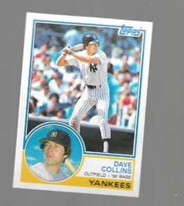 Dave Collins 1983 Topps #359 New York Yankees - Picture 1 of 2