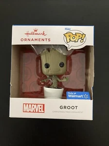 New Hallmark Marvel Guardians of The Galaxy Groot Funko POP! Christmas Ornament - Picture 1 of 8