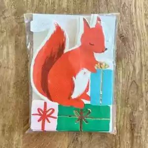 Meri Meri Squirrel Christmas Paper Napkins - Picture 1 of 1