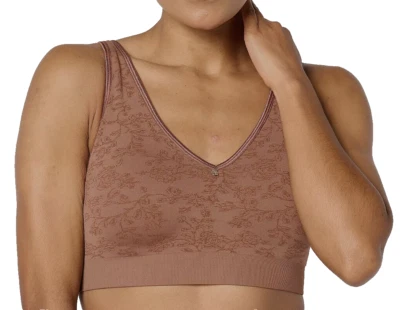 Breezies~Floral Jacquard Wirefree T-Shirt Bra~38DDD~A648378~Foam Cups 9366 - Image 1 of 4