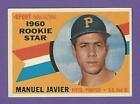 1960 Topps - #133  Manuel Julian Javier Rookie Star - Pittsburgh Pirates - ExMt