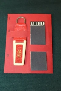 Villiers Keyring With Original Card & Number Plate Maker For Keyring 1950's - Picture 1 of 6