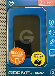 G-Tech G-DRIVE RaW 2TB ( 0G10200 ) EXTERNAL HARD-Drive - Picture 1 of 6
