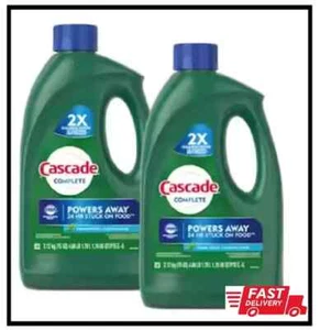 2-Pack Dishwasher Gel Detergent, Cascade Complete with Dawn 75 Oz, Fresh Scent - Picture 1 of 3
