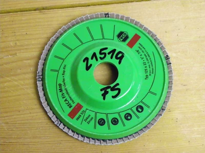 1x Reca F/s-Mop Fächerschleifscheiben 0666525 Korn 60 gekröpft 125x22mm FS21519
