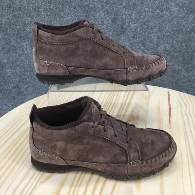Botas Skechers para Mujer 6.5 Calce Relajado Motociclistas Linaje Botín Marrón Gamuza Foto 1 de 4