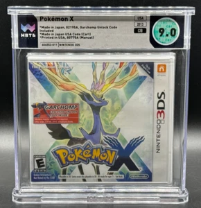 Pokemon X Nintendo 3DS Early Print Garchomp Code CIB Complete WATA 9.0 Graded - Picture 1 of 2