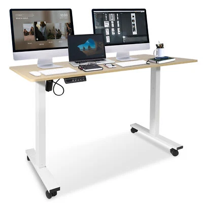 47 x 24 Inches Adjustable Height Standing Desk Computer Office Gaming Table Wood - Image 1 of 4