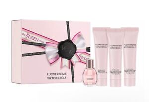 Viktor & Rolf Flowerbomb Gift Set 4 Pc Eau De Parfum, Body Lotion, 2 Body Creams