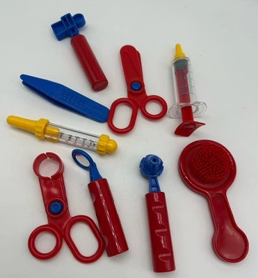 Kids Medical Tools Doctor Kit Nurse Checkup Mixed Lot Of Pretend Play Toys Red - Изображение 1 из 3