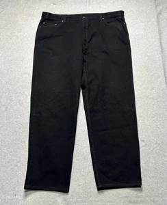 Vintage Levis 550 Jeans Mens 46 X 32 Relaxed Fit Black Made in USA Denim - Picture 1 of 11