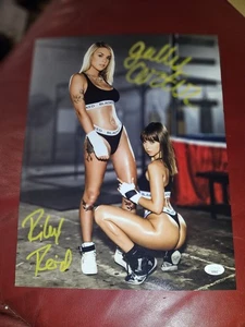 Riley Reid Gabbie Carter Dual signed 11x14 Foto Erotik Star handsigniert JSA COA - Bild 1 von 4