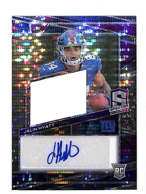 2023 PANINI SPECTRA FOOTBALL #215 JALIN HYATT CELESTIAL 58/75 SIGNED RC - Image 1 of 2