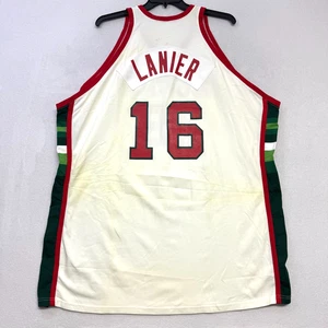 Maglia Milwaukee Bucks Bob Lanier 16 NBA 1983 84 Mitchell & Ness HWC taglia 60 - Foto 1 di 8