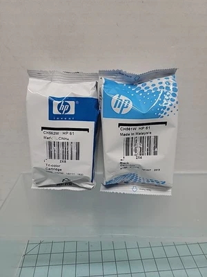 HP 61 Black & Tri Color Ink Cartridges Combo 2-Pack Genuine OEM Sealed  - Image 1 of 4