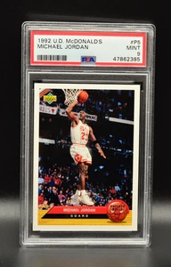 Michael Jordan 1992-93 Upper Deck McDonald's #P5 Chicago Bulls PSA 9 HOF - Picture 1 of 2