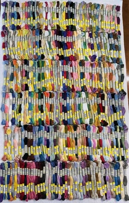 Huge Lot of 300 Sullivans Embroidery Floss Skeins Mixed Colors Egyptian Cotton - Image 1 of 4