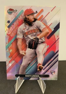 2025 Topps Finest Rhett Lowder #244 Rare Refractor Reds RC - Picture 1 of 2