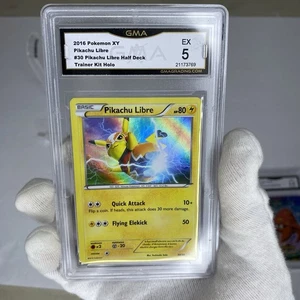 Pokemon XY 2016 Kit de Entrenador Pikachu Libre Media Cubierta HOLO #30 GMA EX 5 - Imagen 1 de 2