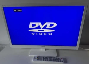 Sharp Aquos LC-24DHF4011KW 24" LED HD Freeview TV DVD Monitor White - Picture 1 of 12