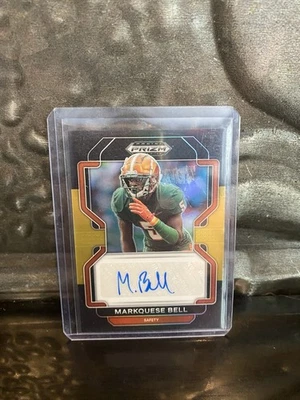 2022 Panini Prizm Draft Picks Marquese Bell Black Gold Auto Prizm 2/5 - Image 1 of 2