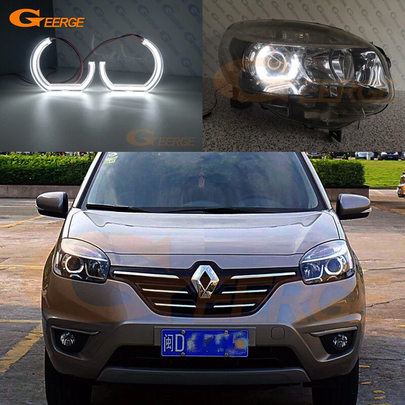 Anéis halo olhos de anjo led estilo DTM M4 luz do dia 2011 - 2015 para Renault Koleos - Imagem 1 de 4