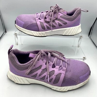Reebok Fusion Flexweave RB340 Women's 10.5 W Sneakers Purple Lace Up Work Shoes - Image 1 of 4