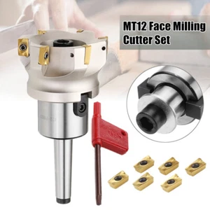 400R 80-27 6Flute CNC Face Milling Cutter + MTB2-FMB27 + 10Pcs APMT1604PDER  - Picture 1 of 11