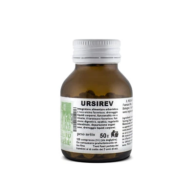 IL REGNO VEGETALE Ursirev UVA URSINA e.s. 125 Compresse CISTITE INFIAMMAZIONE Vescica VIE URINARIE