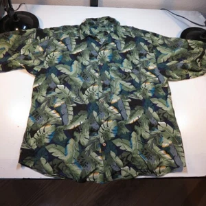 VINTAGE GUESS by GEORGES MARCIANO RAYON DESIGNER HAWAIIAN STYLE SHIRT Mens L - Picture 1 of 3