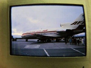 Vintage 1969 Kodachrome Slide Film Photograph American Flyers Airline Airplane - Picture 1 of 4