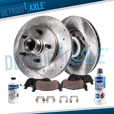 Rotores de freno delanteros perforados de 287 mm pastillas de cerámica para Ford Ranger Mazda B2300 B3000 Foto 1 de 4