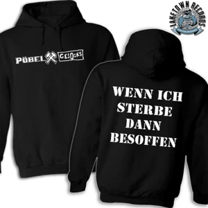 PÖBEL & GESOCKS - WENN ICH STERBE Hoodie / Kapu S-XXL Oi! Punk Skinhead Kult - Picture 1 of 4
