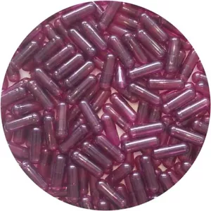 Pure Capsules® Taglia 0 Viola HPMC Capsule Vegane Trasparenti Tio2 Free Vcaps® plus - Foto 1 di 5