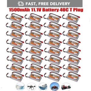 11,1V aufladbare LiPo-Batterie 3S 40C mit T-Stecker für RC-Auto, RC-Flugzeug, RC - Bild 1 von 85