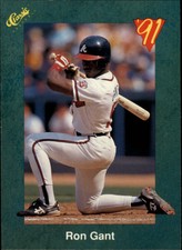 1991 Classic III Atlanta Braves Baseball Card #T23 Ron Gant