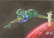 2017 Star Trek 50th Anniversary Jason Potratz Sketch Card - Klingon Bird Of Prey