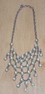 LUCKY BRAND Reversible Silver Tone Yellow Chain Necklace - Picture 1 of 11